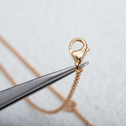 [Renovia Jewelry]PARENTESI NECKLACE PINK GOLD