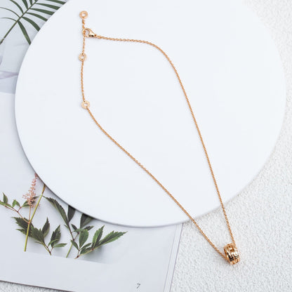 [Renovia Jewelry]PARENTESI NECKLACE PINK GOLD