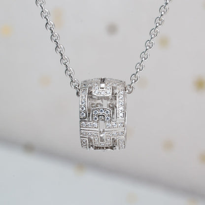 [Renovia Jewelry]PARENTESI NECKLACE SILVER DIAMOND