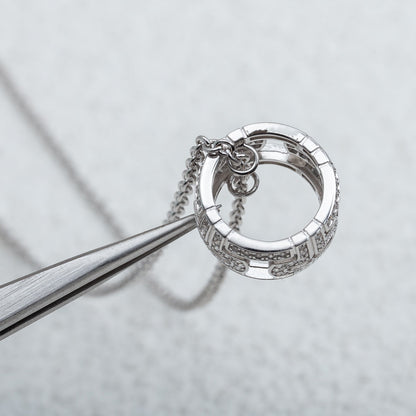 [Renovia Jewelry]PARENTESI NECKLACE SILVER DIAMOND