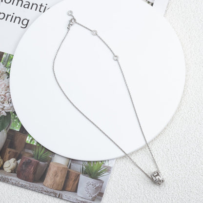 [Renovia Jewelry]PARENTESI NECKLACE SILVER DIAMOND