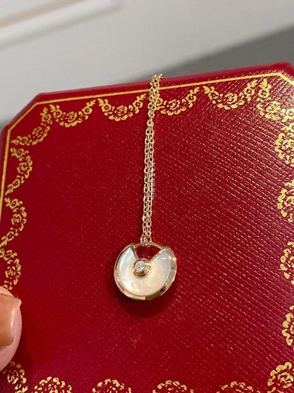 [Renovia Jewelry]AMULETTE ROSE GOLD MOP NECKLACE