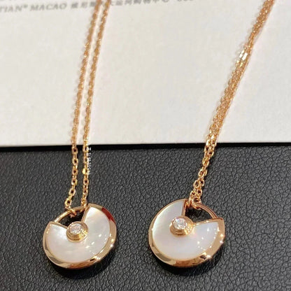 [Renovia Jewelry]AMULETTE ROSE GOLD MOP NECKLACE