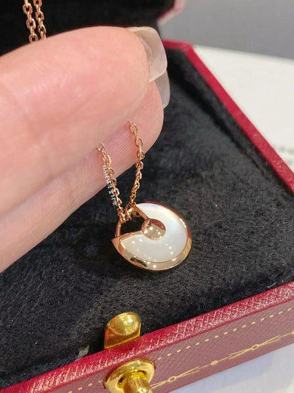 [Renovia Jewelry]AMULETTE ROSE GOLD MOP NECKLACE