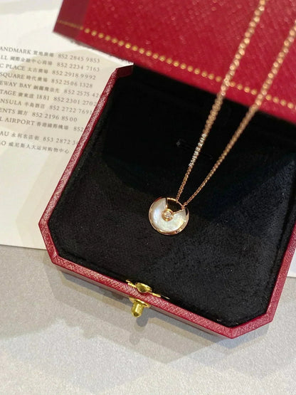 [Renovia Jewelry]AMULETTE ROSE GOLD MOP NECKLACE