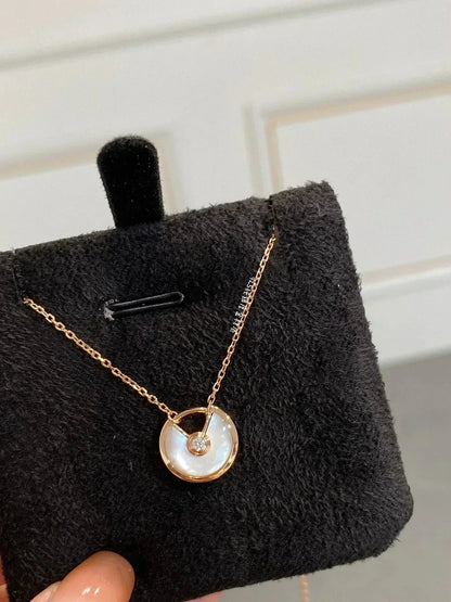 [Renovia Jewelry]AMULETTE ROSE GOLD MOP NECKLACE