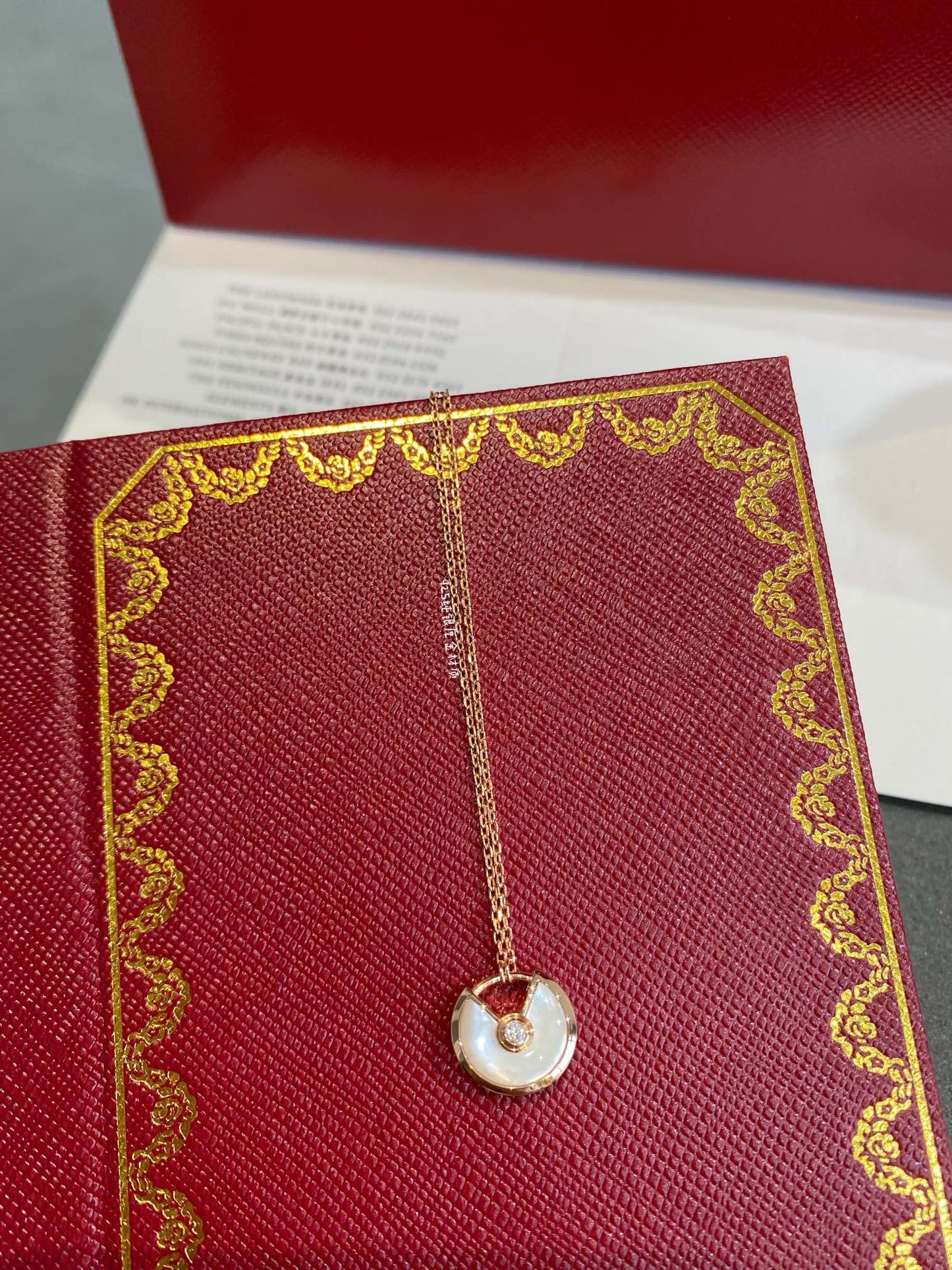 [Renovia Jewelry]AMULETTE ROSE GOLD MOP NECKLACE
