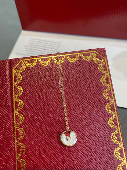 [Renovia Jewelry]AMULETTE ROSE GOLD MOP NECKLACE