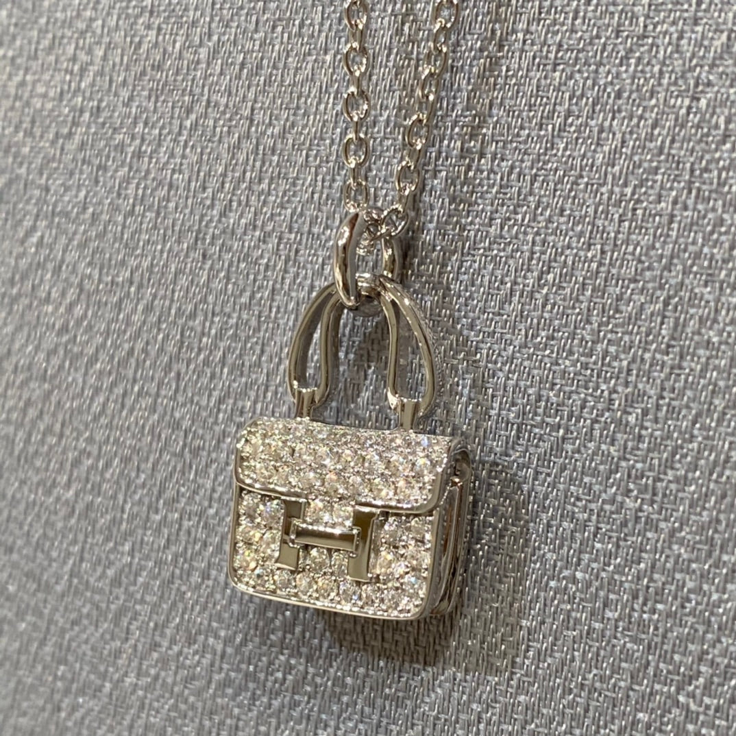[Renovia Jewelry]CONSTANCE PEDANT DIAMOND NECKLACE