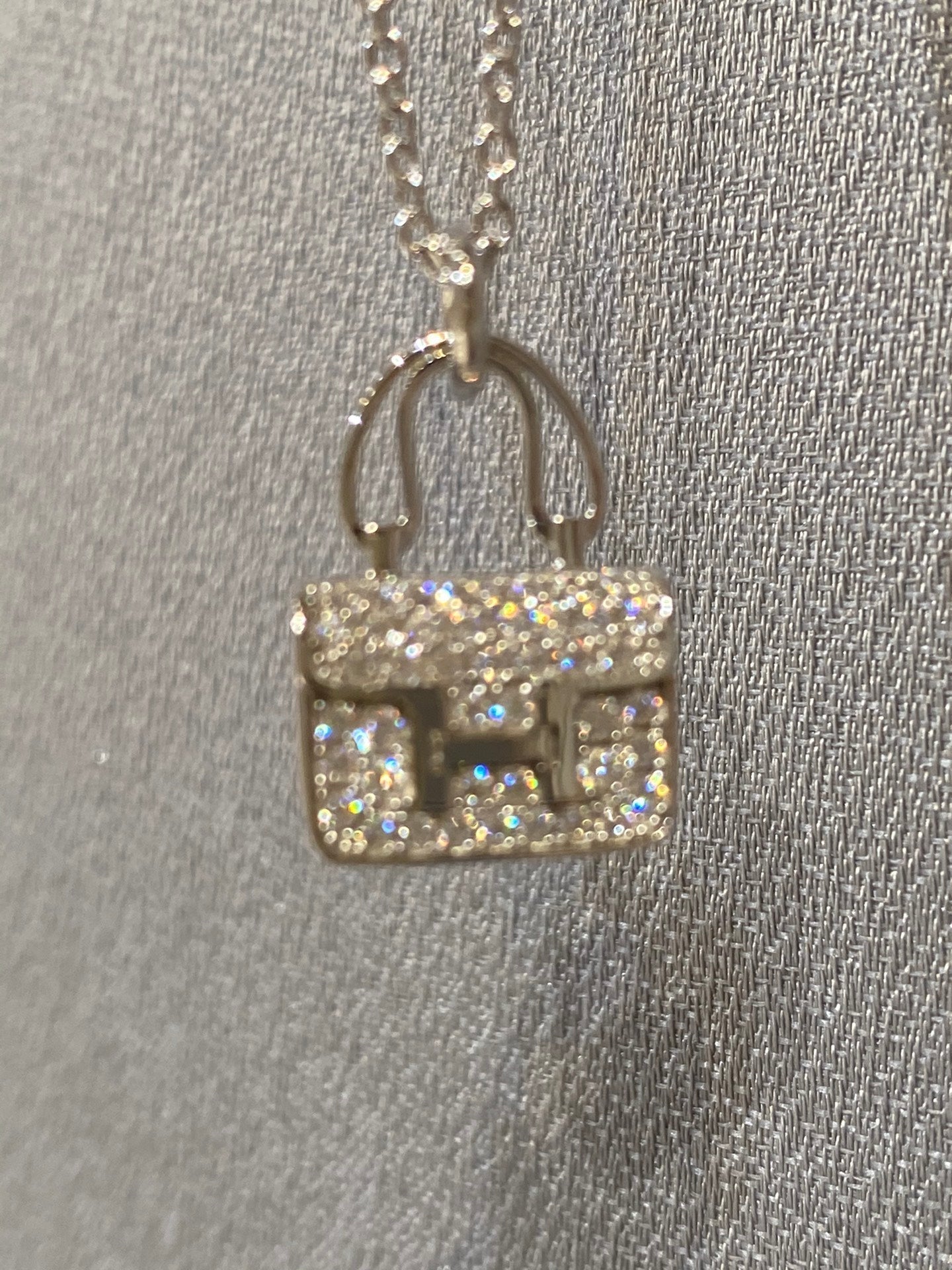 [Renovia Jewelry]CONSTANCE PEDANT DIAMOND NECKLACE