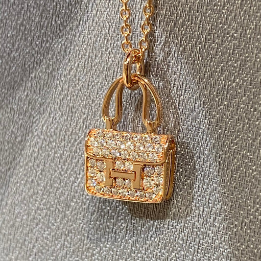 [Renovia Jewelry]CONSTANCE PEDANT DIAMOND NECKLACE