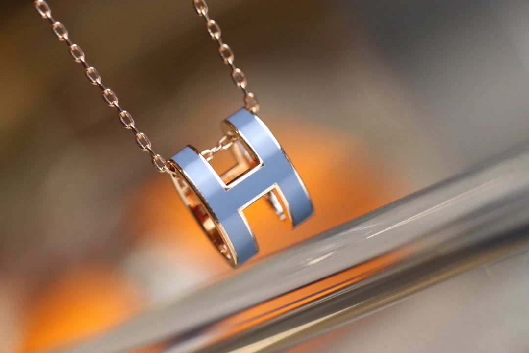 [Renovia Jewelry]POP H PEDANT PINK GOLD