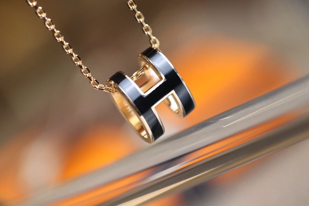 [Renovia Jewelry]POP H PEDANT PINK GOLD