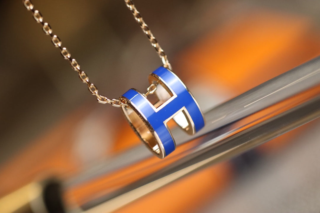 [Renovia Jewelry]POP H PEDANT PINK GOLD