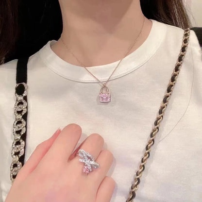 [Renovia Jewelry]CONSTANCE PEDANT PURPLE DIAMOND NECKLACE
