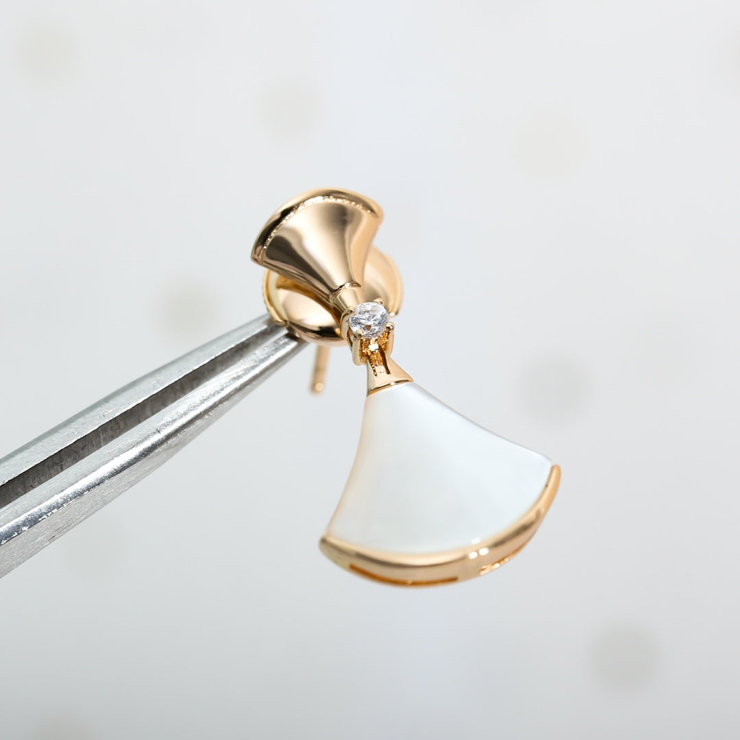 [Renovia Jewelry]DREAM MOP PINK GOLD EARRINGS