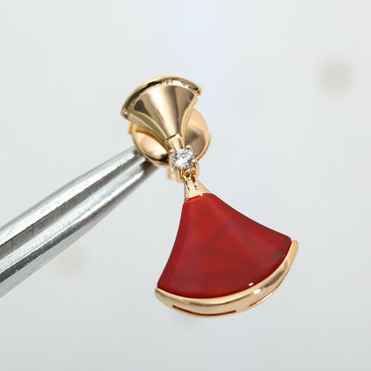 [Renovia Jewelry]DREAM Carnelian PINK GOLD EARRINGS