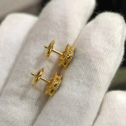 [Renovia Jewelry]CLOVER MINI 9.5MM MALACHITE  EARRINGS
