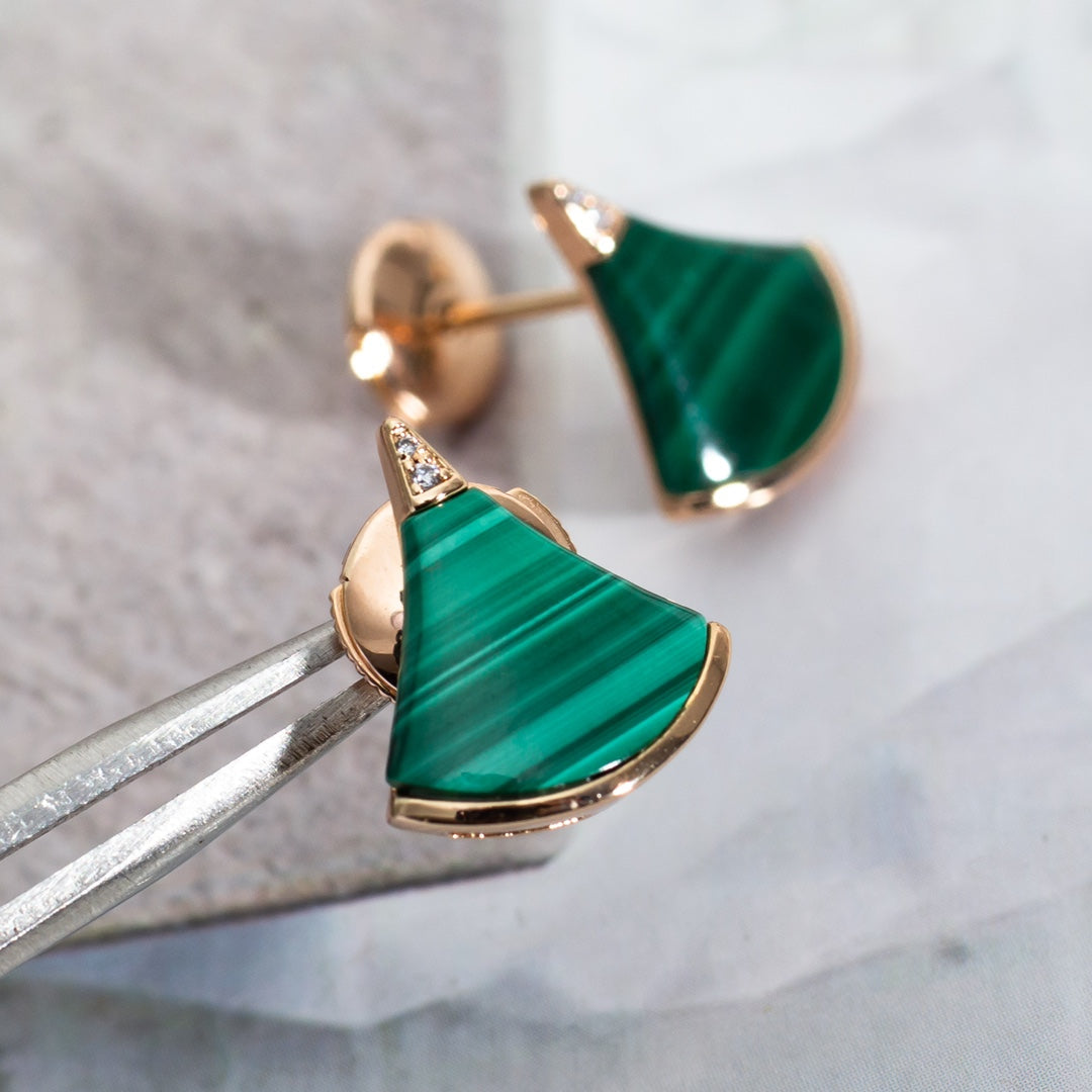[Renovia Jewelry]DIVAS DREAM EARRINGS PINK GOLD