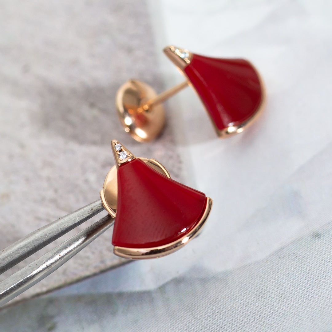 [Renovia Jewelry]DIVAS DREAM EARRINGS PINK GOLD