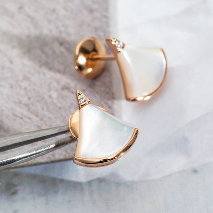 [Renovia Jewelry]DIVAS DREAM EARRINGS PINK GOLD
