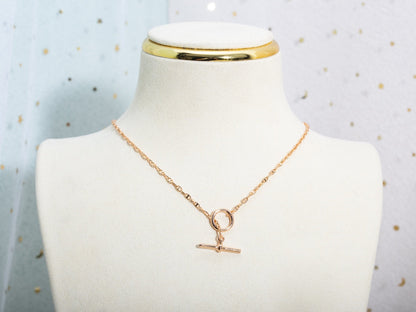 [Renovia Jewelry]ECHAPPEE NECKLACE PINK GOLD
