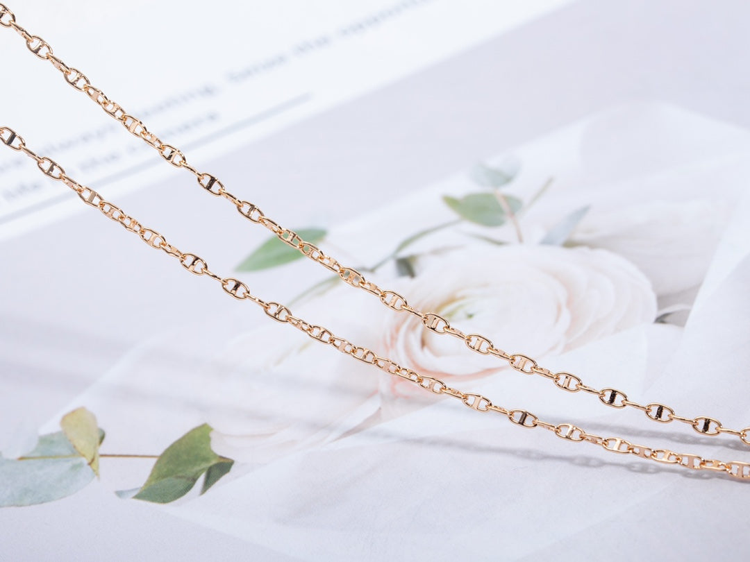 [Renovia Jewelry]ECHAPPEE NECKLACE PINK GOLD