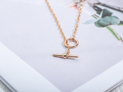 [Renovia Jewelry]ECHAPPEE NECKLACE PINK GOLD