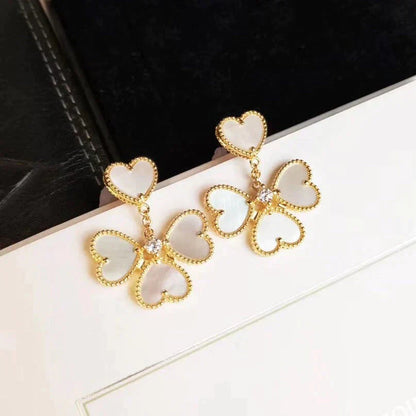 [Renovia Jewelry]CLOVER SWEET WHITE MOP EARRINGS