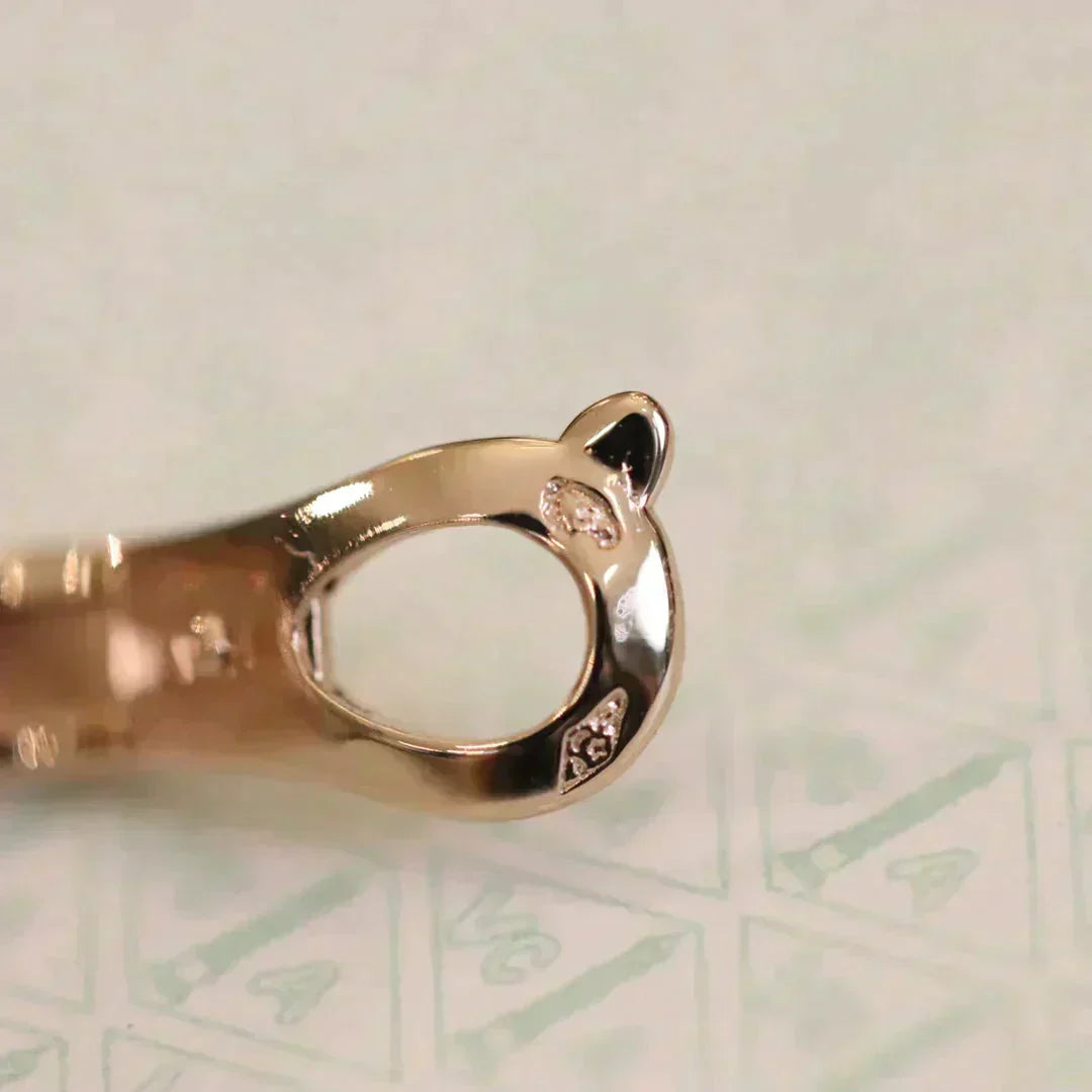 [Renovia Jewelry]CLOVER MEDIUM 1 MOTIFS FUll DIAMOND EARRINGS