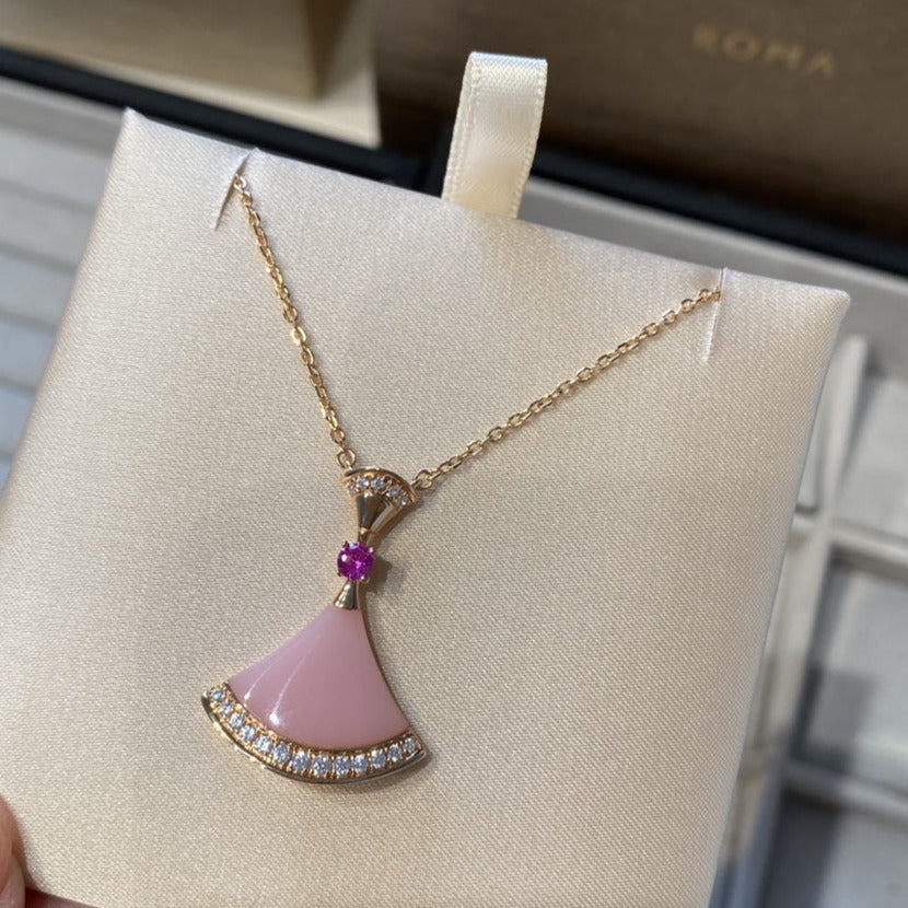 [Renovia Jewelry]DREAM NECKLACE PINK OPAL