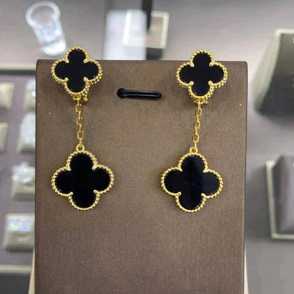 [Renovia Jewelry]CLOVER 2 MOTIFS  EARRINGS (MULTIPLE CHOICESC