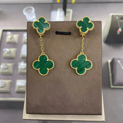 [Renovia Jewelry]CLOVER 2 MOTIFS  EARRINGS (MULTIPLE CHOICESC