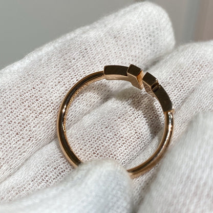 [Renovia Jewelry] WIRE RING DIAMOND PINK GOLD