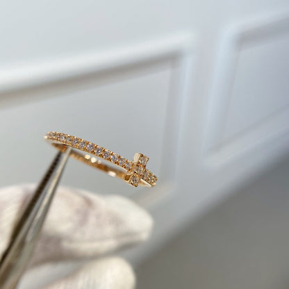 [Renovia Jewelry]T RING DIAMOND PINK GOLD