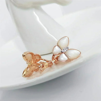 [Renovia Jewelry]BUTTERFLY MOP DIAMOND EARRINGS