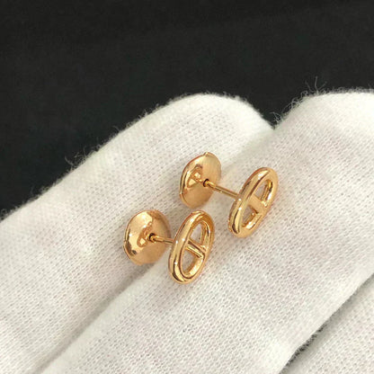[Renovia Jewelry]CHAINE SMALL EARRINGS GOLD AND SILVER
