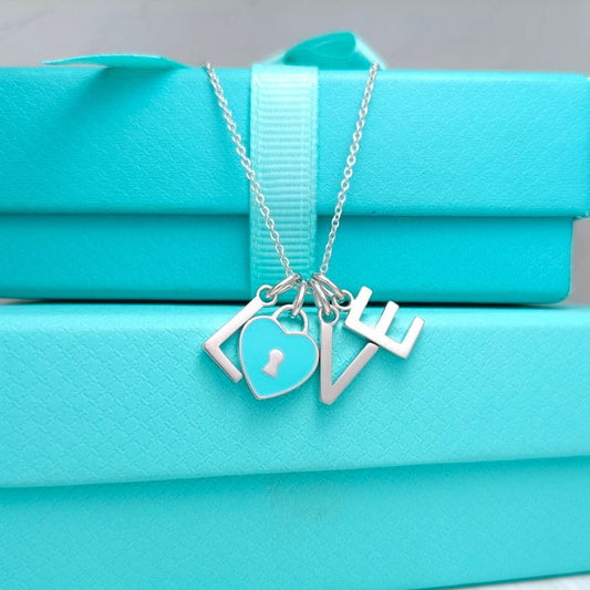 [Renovia Jewelry]LOVE TEXT PEDANT NECKLACE