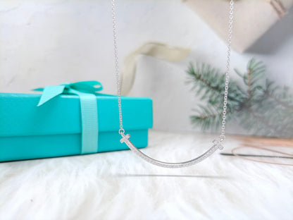 [Renovia Jewelry]BIG SMILE PEDANT DIAMOND NECKLACE