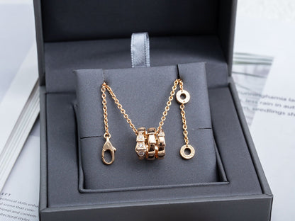 [Renovia Jewelry]SERPENTI PINK GOLD NECKLACE DIAMOND