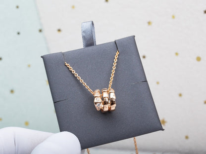 [Renovia Jewelry]SERPENTI PINK GOLD NECKLACE DIAMOND