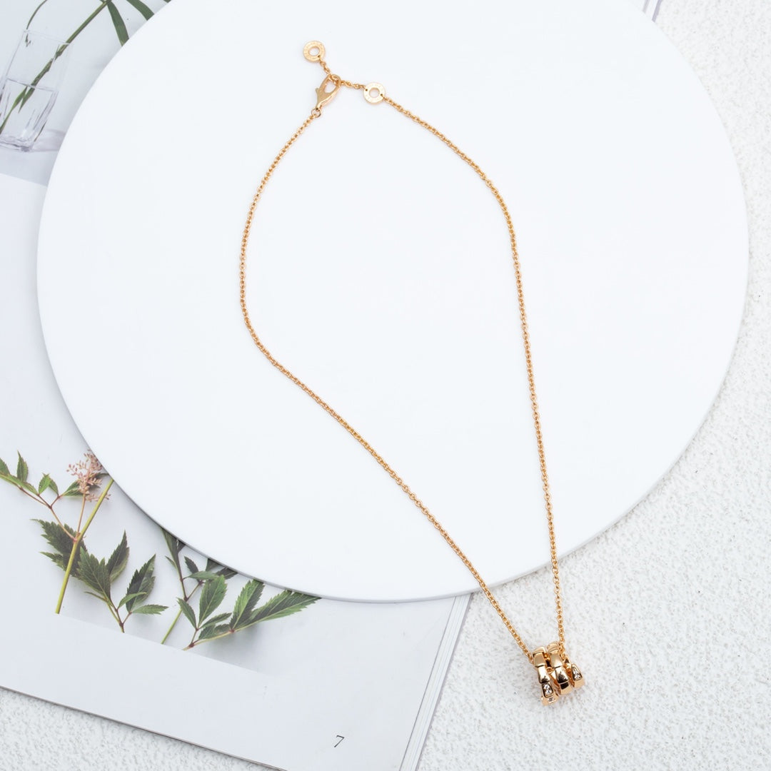[Renovia Jewelry]SERPENTI PINK GOLD NECKLACE DIAMOND