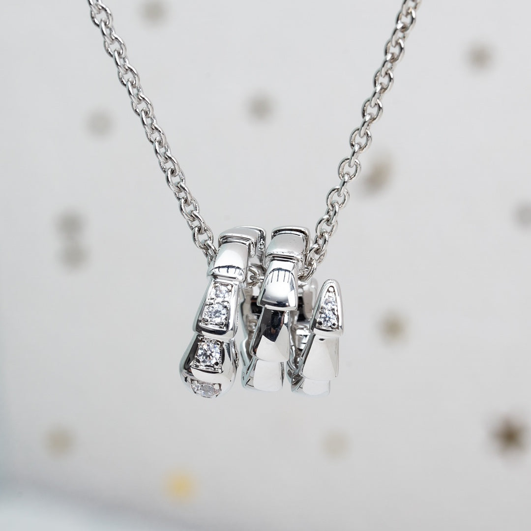 [Renovia Jewelry]SERPENTI SILVER NECKLACE DIAMOND
