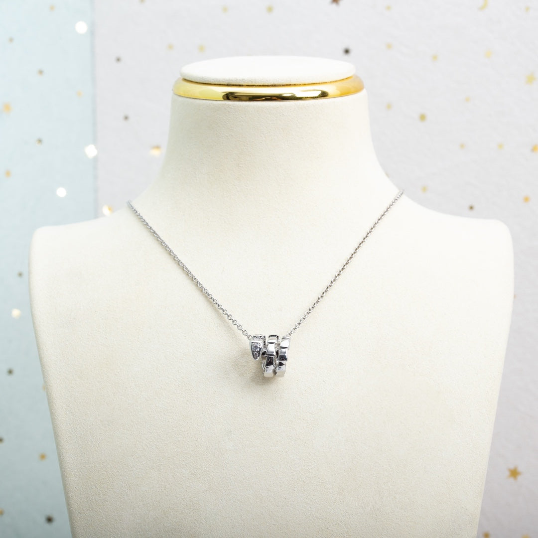 [Renovia Jewelry]SERPENTI SILVER NECKLACE DIAMOND