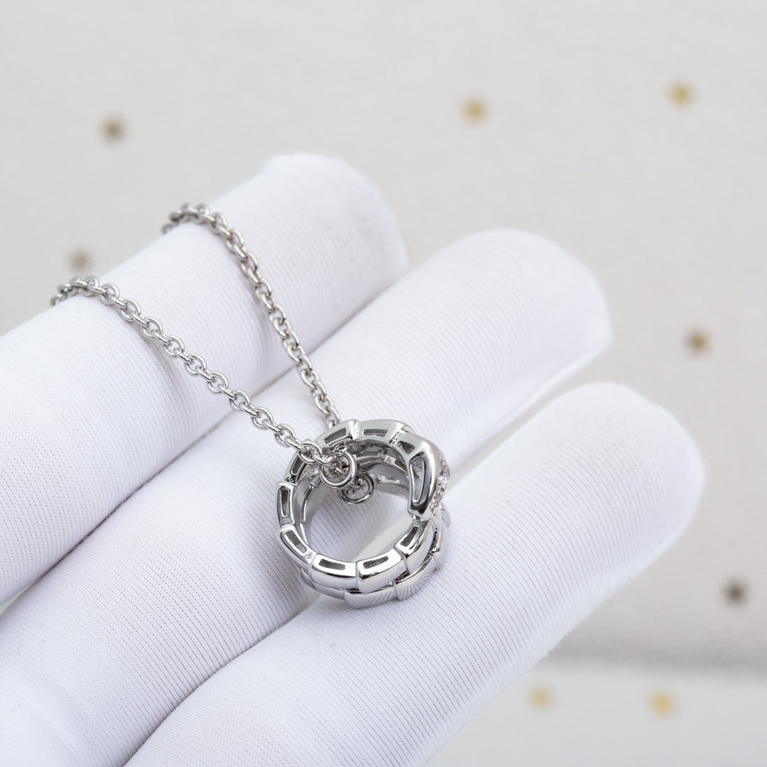[Renovia Jewelry]SERPENTI SILVER NECKLACE DIAMOND