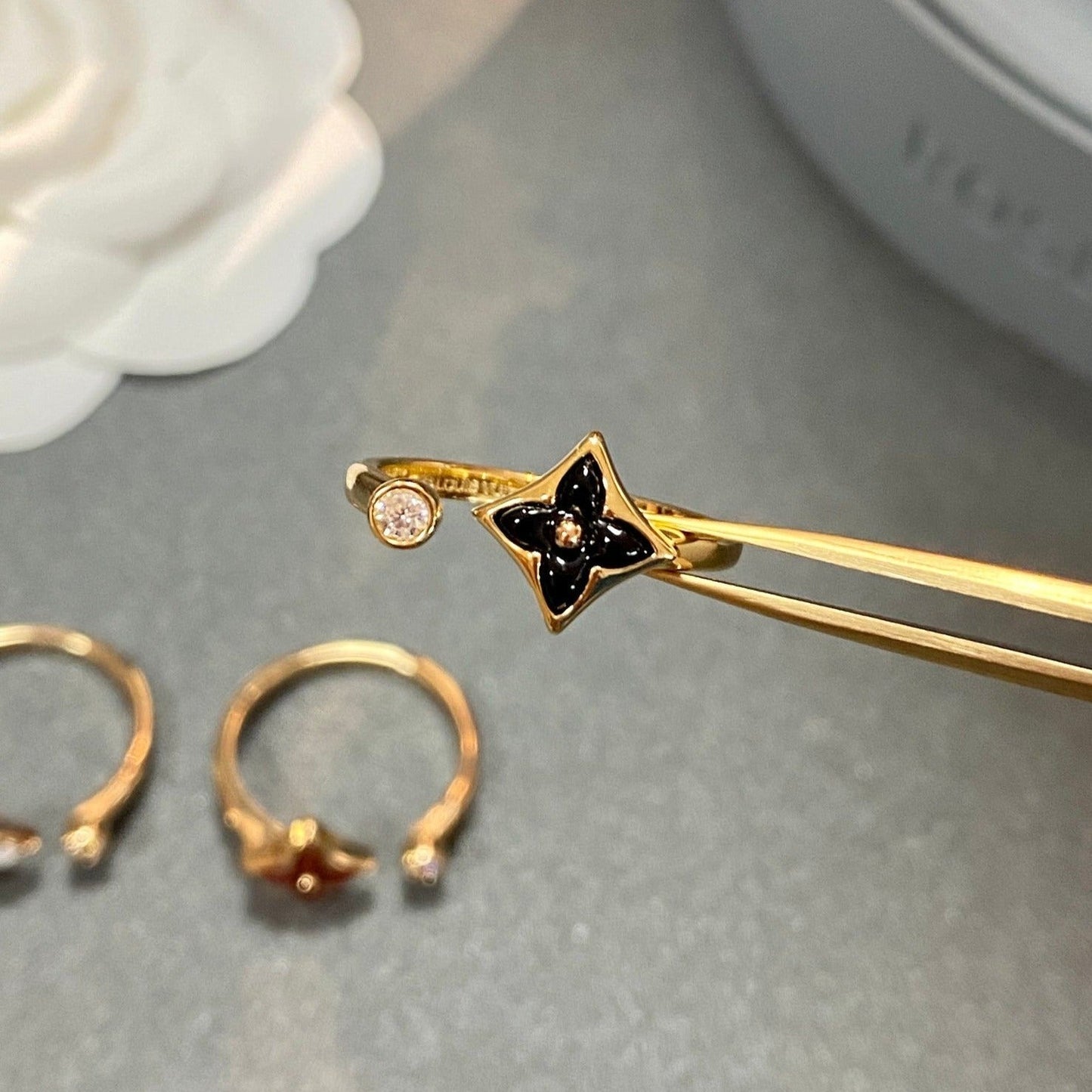 [Renovia Jewelry]STAR 1 DIAMOND OPEN RING
