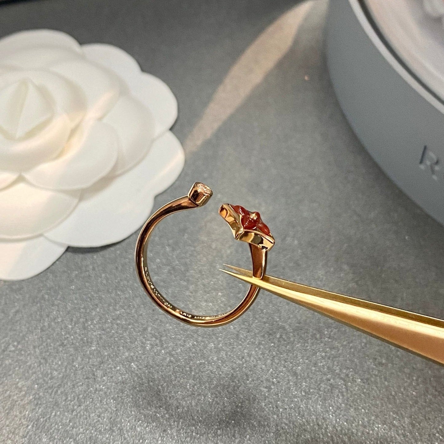 [Renovia Jewelry]STAR 1 DIAMOND OPEN RING