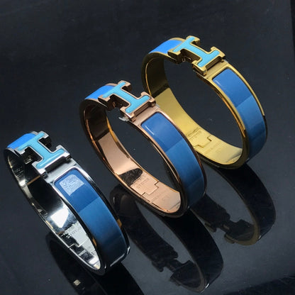 [Renovia Jewelry]H BRACELET BLUE RAINBOW CERAMIC