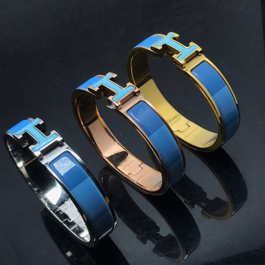 [Renovia Jewelry]H BRACELET BLUE RAINBOW CERAMIC