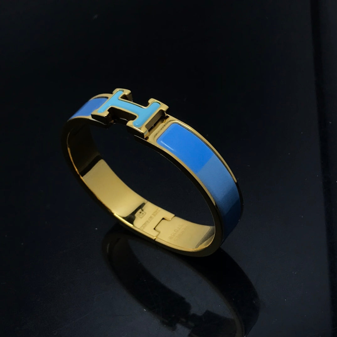 [Renovia Jewelry]H BRACELET BLUE RAINBOW CERAMIC